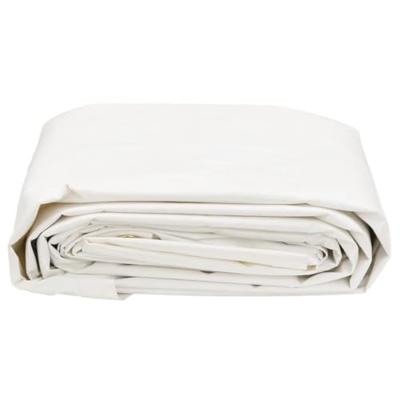 VidaXL Dekzeil 650 g/m² ø 2,4 m wit