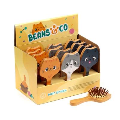 Beans & Co Katten Bamboe Haarborstel