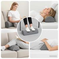 Beenkussen Geometrisch Grijs - thumbnail