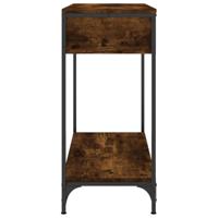 Wandtafel 75x34,5x75 cm bewerkt hout gerookt eikenkleurig - thumbnail