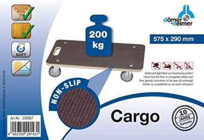dörner + helmer 300687 Cargo Transportroller Laadvermogen (max.): 200 kg 575 mm x 290 mm x 120 mm