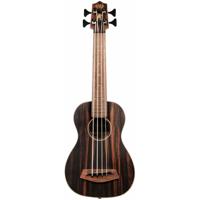 Kala U-Bass Striped Ebony, Fretted, Metal Round Wound Strings bas-ukelele met deluxe gigbag - thumbnail