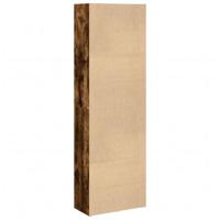 Boekenkast 60x30x189 cm bewerkt hout gerookt eikenkleurig - thumbnail