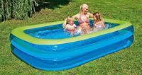 Wehncke Family Opblaas Zwembad 262x175x50 cm Blauw/Groen - thumbnail
