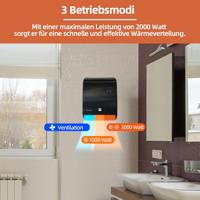 SHX SHXBH20R Ventilatorkachel Zwart - thumbnail