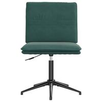 Eetkamerstoelen 2 st fluweel donkergroen - thumbnail