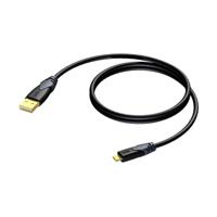 Procab CLD612/1 USB A naar USB micro A kabel 1m - thumbnail