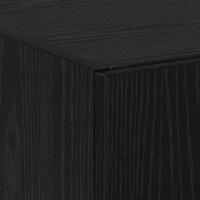 Kantoorkast Zwart Eiken 70 x 32 x 77.5 cm Bewerkt hout - thumbnail