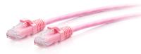 C2G 1,5 m CAT6A ultra flexibele ethernetkabel, ideaal voor router, modem, internet, wifi-box, Xbox, PS5, Smart TV, Sky Q, IP-camera, roze - thumbnail