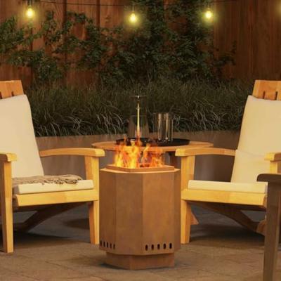 Vuurkorf Bruin 38 x 38 x 51 cm Cortenstaal