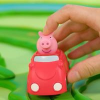 Peppa Pig Whizz Around Peppa's kleine rode auto set - thumbnail