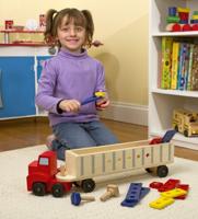 Melissa & Doug Houten Vrachtwagen Bouwset - thumbnail