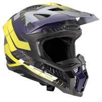 LS2 crosshelm "mx703 x-force galuo", ademend en hypoallergeen. helmet x-force galuo gray/neon yellow size xl - thumbnail