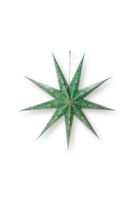 Pip Studio Kerstster Papier Overall Print Donkergroen 110cm