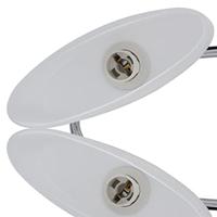 VidaXL Plafondlamp met ellips glazen kapjes (4 x e14) - thumbnail