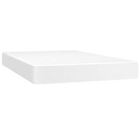 Boxspring met matras kunstleer wit 120x200 cm - thumbnail