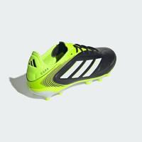 adidas Copa Pure III League Gras / Kunstgras Voetbalschoenen (MG) Kids Zwart Wit Neongeel - thumbnail