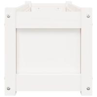 Plantenbak 90x31x31 cm massief grenenhout wit - thumbnail