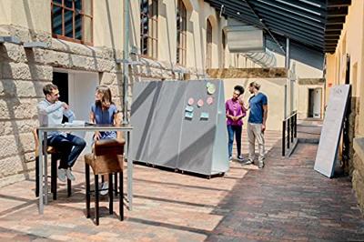 Nobo Move & Meet panneau, whiteboard-memoboard, 90 x 180 cm, met grijs kader Nobo Move & Meet panneau, whiteboard-memoboard, 90 x 180 cm, met grijs kader