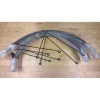 Kickbike mudguard set sport g4 black - thumbnail