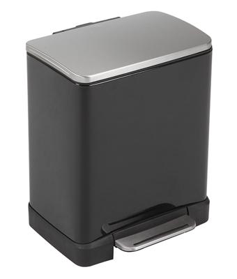 EKO - Europe E-Cube Step Bin 20L Rechthoekig Zwart EKO - Europe E-Cube Step Bin 20L Rechthoekig Zwart