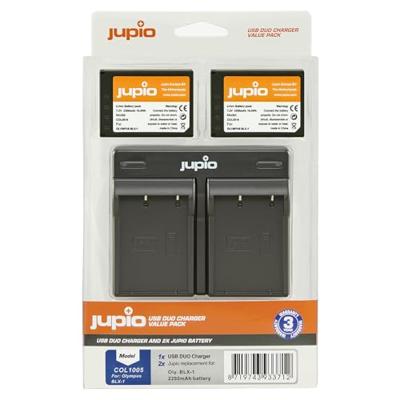 Jupio Value Pack: 2x Battery BLX-1 / BLX1 2280mAh + USB Dual Charger
