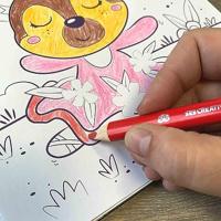 Tekeningen om te schilderen SES Creative Activity Colouring Book Stickerset Schrift 3 in 1 - thumbnail