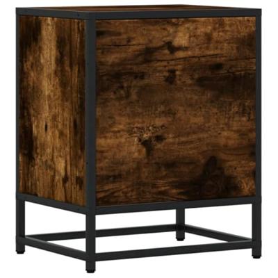 Nachtkastjes 2 st 40x31x50 cm bewerkt hout gerookt eikenkleurig