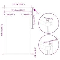 Rolgordijn verduisterend 135x150 cm stofbreedte 131,6 cm beige - thumbnail