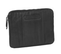 Chesterfield Ray lederen laptop sleeve hoes 13 inch zwart - thumbnail