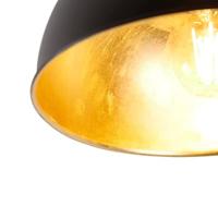 QAZQA Industriële plafondlamp zwart met goud 28 cm - Magnax - thumbnail