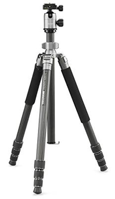 Cullmann 55496 Mundo 528MC driepootstatief carbon inclusief monopod met kogelkop, statiefhoogte, 183,5 cm zilver