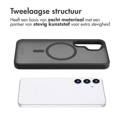 Accezz Rugged Frosted MagSafe Backcover voor Samsung Galaxy S25 Plus Telefoonhoesje Zwart Accezz Rugged Frosted MagSafe Backcover voor Samsung Galaxy S25 Plus Telefoonhoesje Zwart