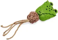 Beeztees kattenspeelgoed Jungle krokodil Raddi vilt 18x6x4cm groen - thumbnail