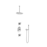 Hotbath Get Together IBS5CR inbouwdouche met 30cm plafondbuis en 25cm hoofddouche chroom - thumbnail