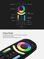 MiBoxer RGB-CCT afstandsbediening 2.4G 4-zones zwart - LED0230 - thumbnail