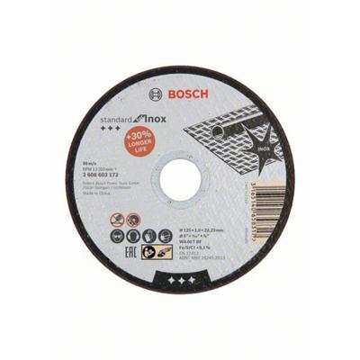 Bosch Accessories 2608603172 2608603172 Doorslijpschijf recht 125 mm 1 stuk(s) Staal Bosch Accessories 2608603172 2608603172 Doorslijpschijf recht 125 mm 1 stuk(s) Staal