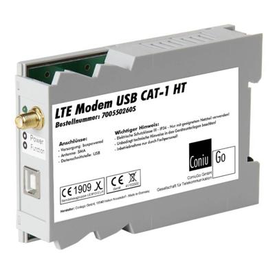 ConiuGo LTE GSM Modem USB Hutschiene CAT 1 LTE-modem 12 V/DC Functie: Alarmeren