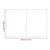VidaXL Doorzichtig zeildoek met zeilringen 2x3 m pvc - thumbnail