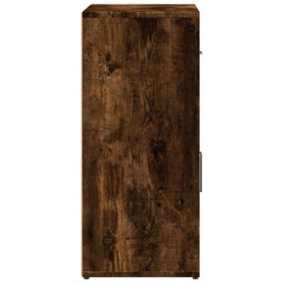 Dressoirs 2 st 60x31x70 cm bewerkt hout gerookt eikenkleurig