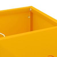 VidaXL Paraplu standaard mosterdgeel 15,5 x 15,5 x 49 cm metaal - thumbnail