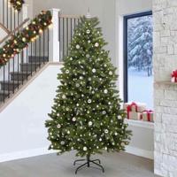 VidaXL Kunstkerstboom met 300 led groen 270 cm pvc en metaal - thumbnail