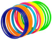 Armband 18 ringen neon multikleuren - thumbnail