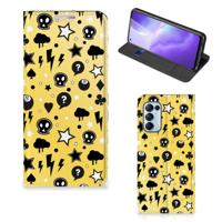 Mobiel BookCase OPPO Find X3 Lite Punk Geel - thumbnail