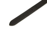 Lederen honden halsband zwart - 70 cm x 25 mm - thumbnail