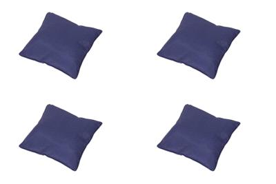 Pillow 60x60 blue piping Panama safier blue (4 stuks) Madison - Madison