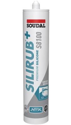 Soudal Silirub+ S8100 Neutraal | Sanitairkit | Antraciet | 300 ml - 134445