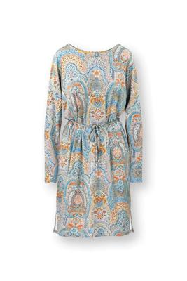 Pip Studio Dido Nachthemd Lange Mouw Jabali Blauw XXL