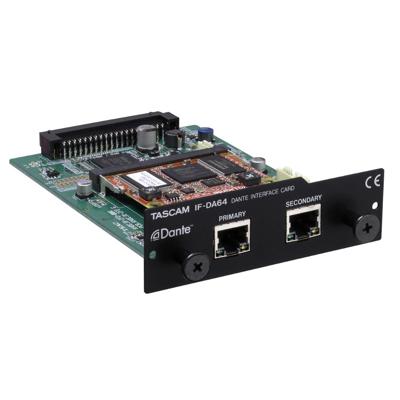Tascam IF-DA64 DANTE-interface voor DA-6400/DA-6400DP Tascam IF-DA64 DANTE-interface voor DA-6400/DA-6400DP