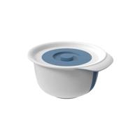 Rotho fresh beslagkom met spatdeksel 4l horizon blauw - thumbnail